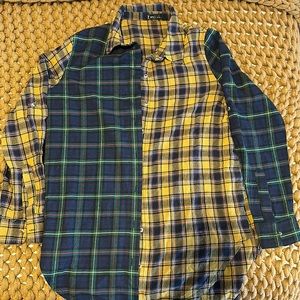 Two pattern flannel button up.